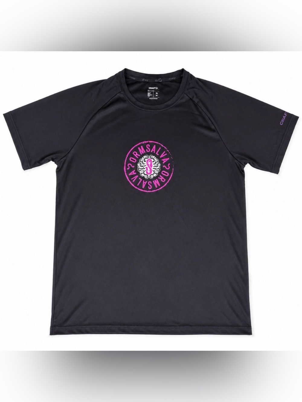 CRAFT Men’s XL Black Ormsalva Performance Training T-Shirt Running Gym